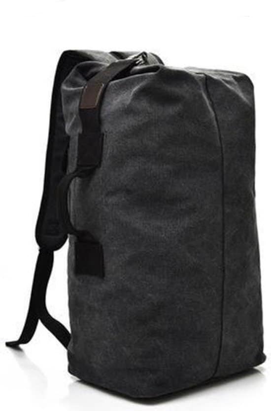 miro luxe backpack rugzak grote capaciteit met zip 50 liter zwart