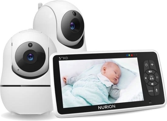 nurion babyfoon incl 2 cameras nightvision en temperatuursensor