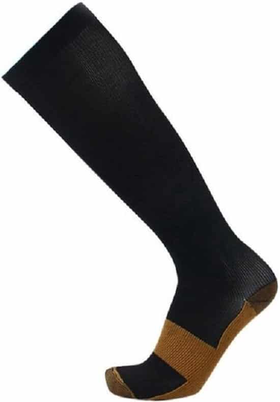3 paar compressiekousen met koperweefsel tegen vermoeide benen sport sokken