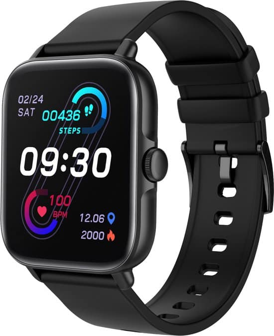 denver smartwatch dames heren belfunctie extra grote 17 display