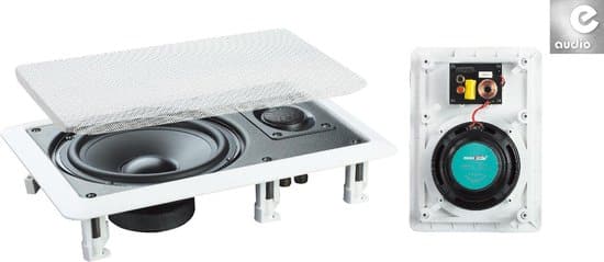 e audio b411a 2 weg inbouwluidsprekers voor muur of plafond 120 watt