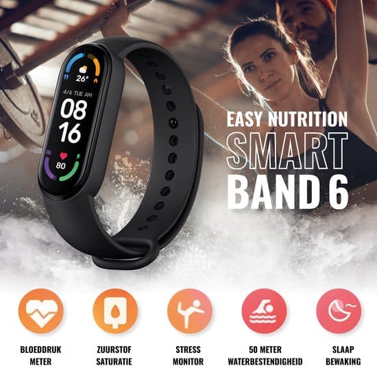 easy nutrition mi smart band 6 activity tracker eu model smart watch 2
