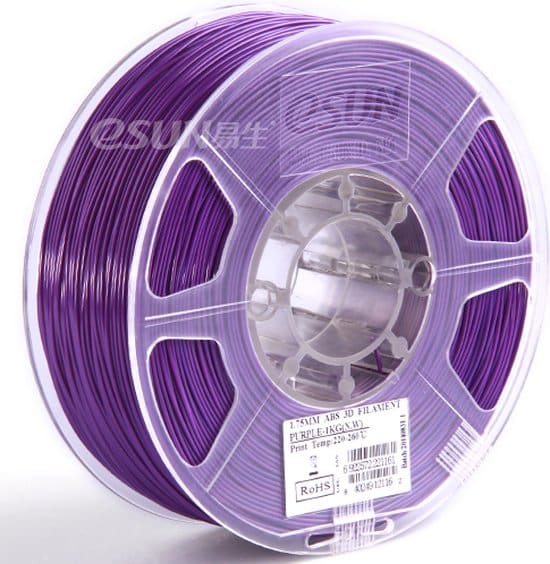 esun abs filament 175mm purple 1kg