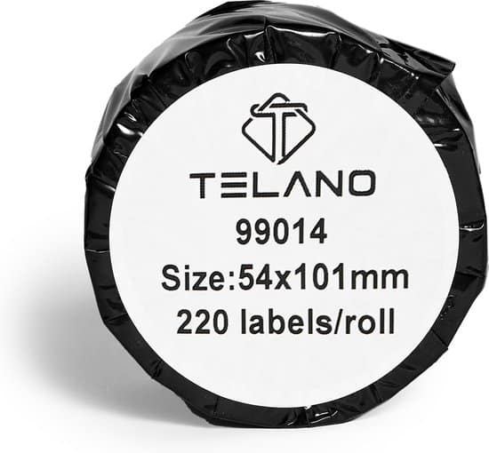 telano compatible dymo label wit 99014 101 x 54 mm 220 etiketten op rol