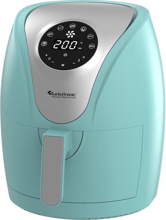 turbotronic af9d digitale airfryer heteluchtfriteuse 35l turquoise