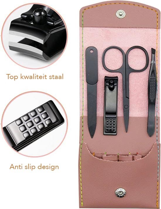 4 delige manicureset pedicure set nagelverzorging kit nagelvijl