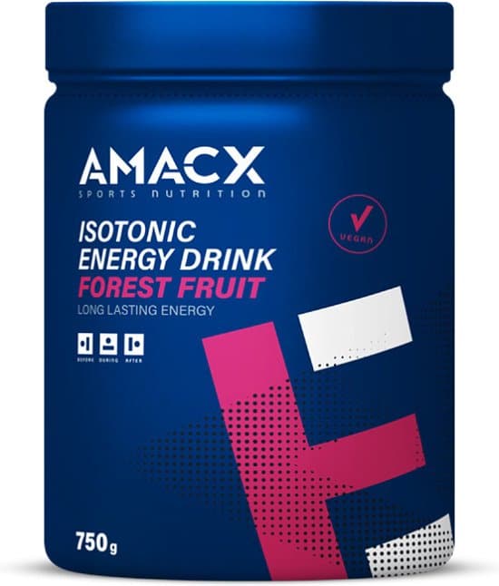 amacx isotonic energy drink isotone sportdrank 750 gr forest fruit