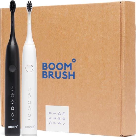 boombrush elektrische tandenborstel duo 90 dagen batterij duurzaam