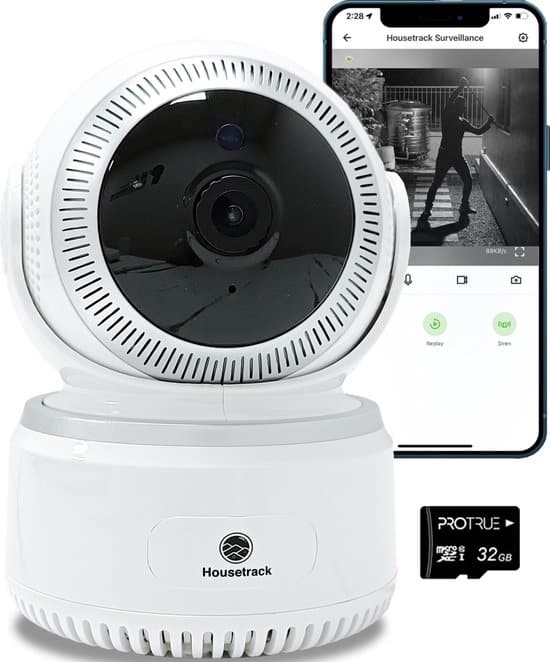 housetrack surveillance camera ip camera binnencamera hd camera 360