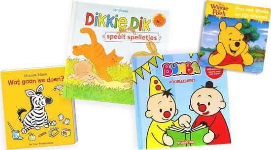 kinderboeken pakket 1 t m 3 jaar voordeelbundel van 4 boeken voorleesboek