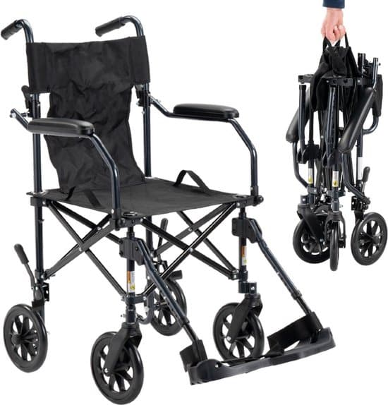 lichtgewicht travel rolstoel slechts 9 3 kg zeer compact inklapbaar met 1
