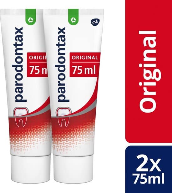 parodontax original dagelijkse tandpasta tegen bloedend tandvlees 2x75 ml 1