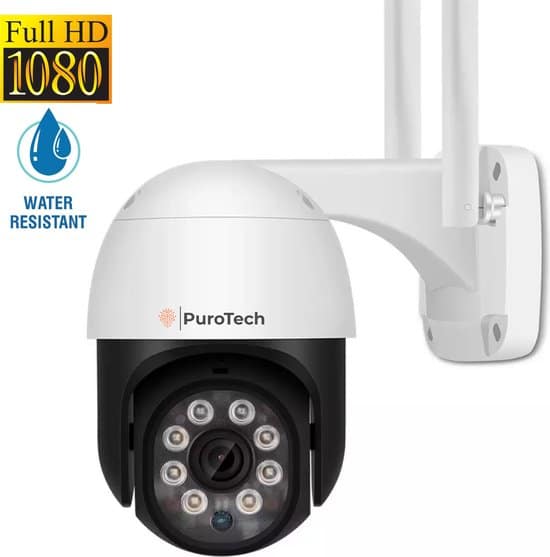 purotech beveiligingscamera pro wifi smart waterproof ip66 draaibaar en