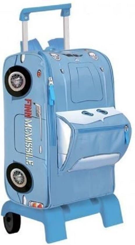 disney cars 3d trolley reiskoffer 42 cm groot koffer kleur blauw