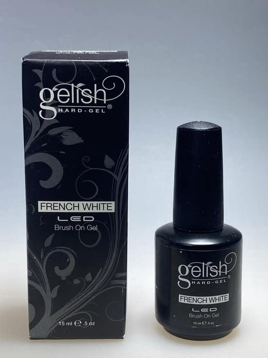 gelish hard gel french white brush on gel 15 ml led uv