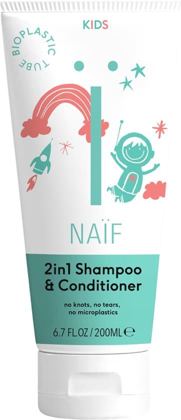 naif 2 in 1 shampoo conditioner kids 200ml met natuurlijke ingredienten