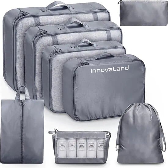packing cubes premium set 9 delig packing cubes compression bagage