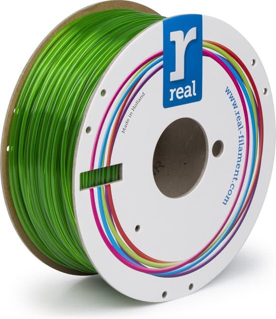 real petg translucent green 285mm 1kg