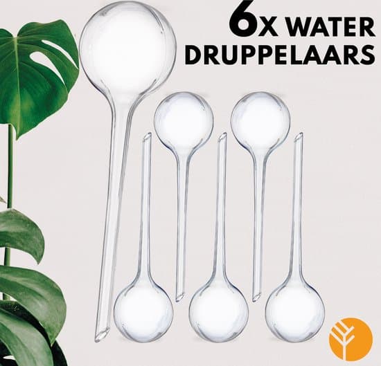 waterdruppelaar transparant set van 6 stuks voor planten automatisch 1
