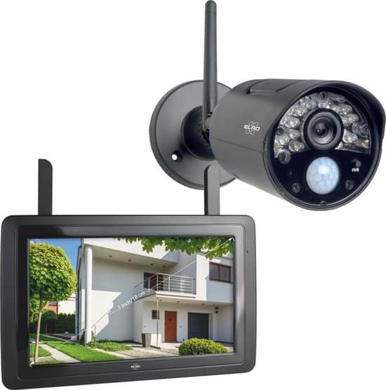 elro cz30rips draadloze hd beveiligingscamera set 7 monitor en gratis app