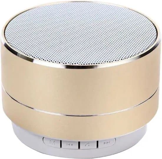 keyway bluetooth speaker goud 7x7x5 cm draadloze speaker bluetooth