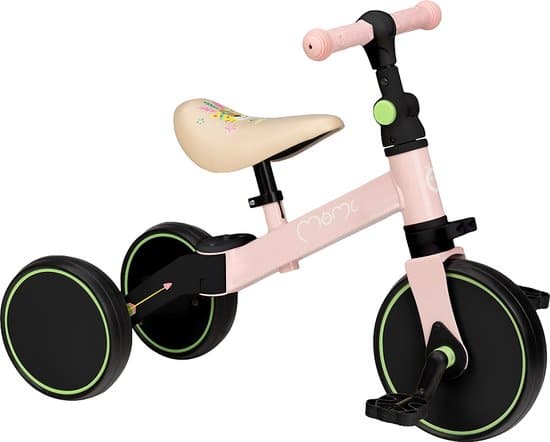 momi loris loopfiets driewieler balance bike geschikt vanaf 2 jaar roze