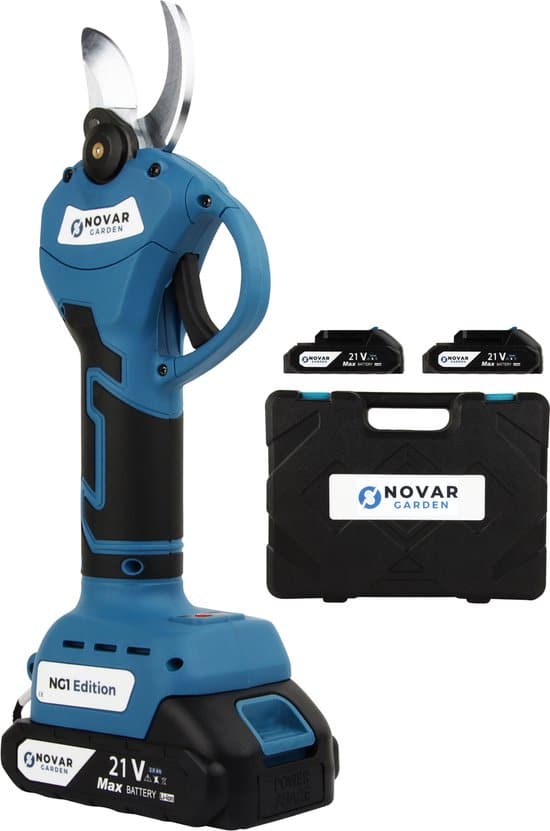 novargarden elektrische snoeischaar ng1 2x accu elektrisch 1 1