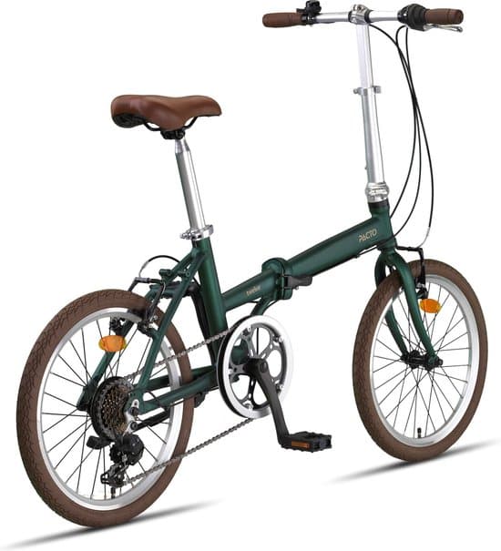 pacto twelve folding bike green 6v vouwfiets plooifiets retro design fiets