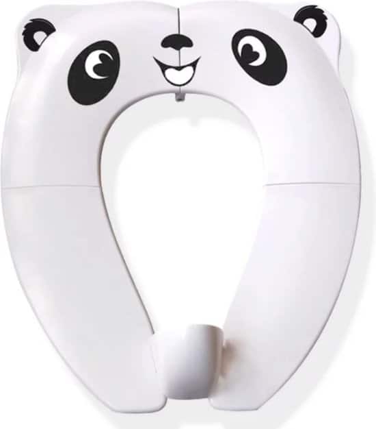 panda toiletbril opvouwbaar in opberg tasje voor kinderen wc bril