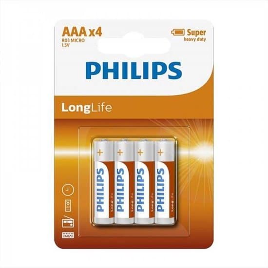 philips longlife batterij aaa 4 pack