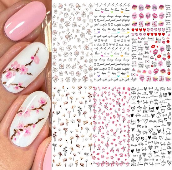 renalux nagelstickers nagelstickers velletjes 3d nail art stickers 1 1