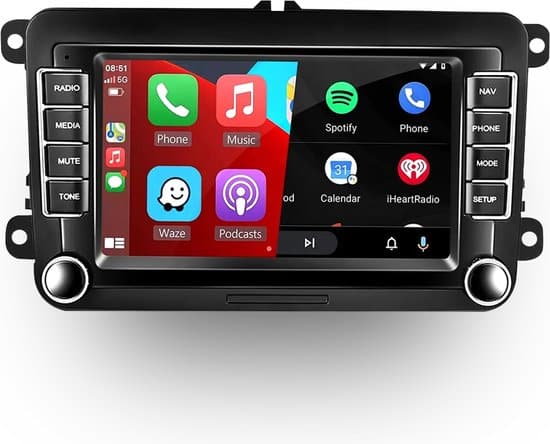 roadflow autoradio 7 inch draadloos apple carplay android auto