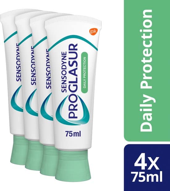 sensodyne proglasur daily protection dagelijkse tandpasta bij tanderosie