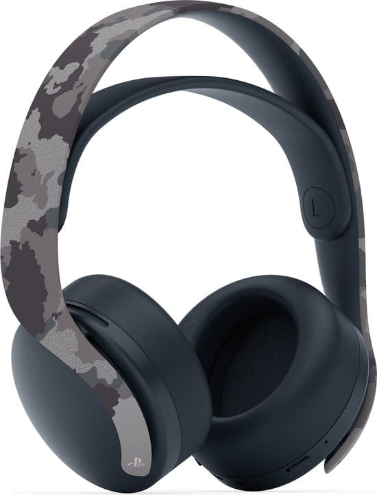 sony ps5 pulse 3d draadloze headset grey camo ps4 ps5 1