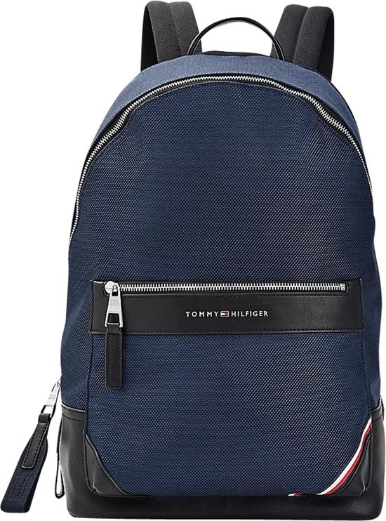 tommy hilfiger backpack blauw uni heren