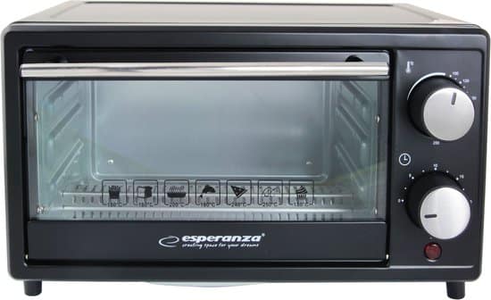 esperanza eko007 mini oven nieuw model vrijstaand 10 liter inc