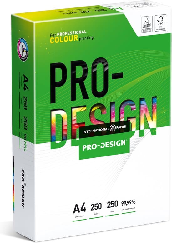 pro design 250 grams a4 professioneel print papier