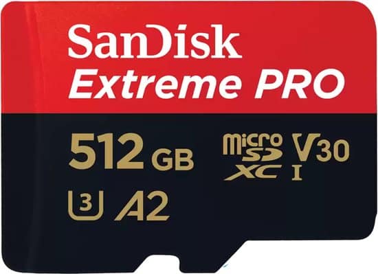sandisk extreme pro microsdxc kaart 512 gb class 10 uhs i schokbestendig