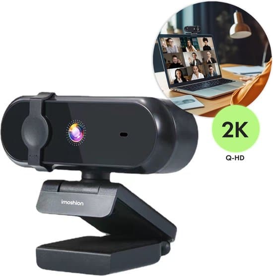 imoshion 2k quad hd webcam webcam met microfoon en privacy cover 360 1