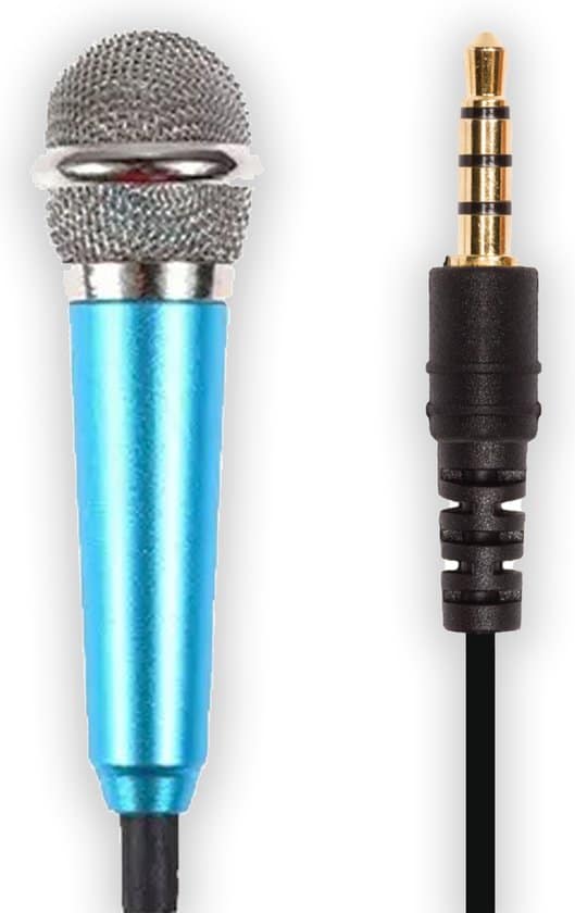 minitune mini microfoon voor telefoon blauw schattige mini microfoon voor