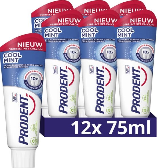 prodent cool mint tandpasta 12 x 75 ml voordeelverpakking