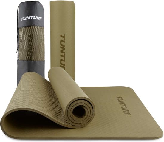 tunturi yoga mat 8mm pilates mat extra dikke fitness mat 183x61x0 8 cm