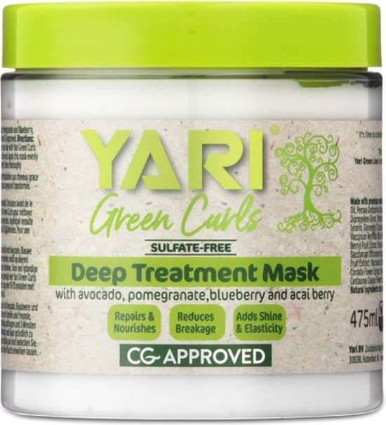 yari green curls deep treatment mask 475ml
