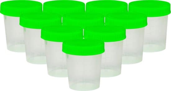 healthly urine potjes met deksel 10x125ml urine containers urinebeker