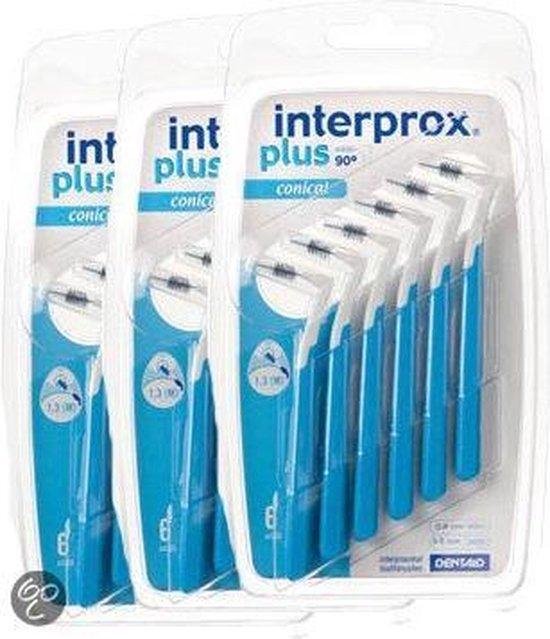 interprox plus conical 3 tot 5 mm blauw 3 x 6 stuks voordeelpakket