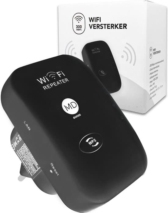 md goods wifi versterker stopcontact zwart gratis internet kabel nl