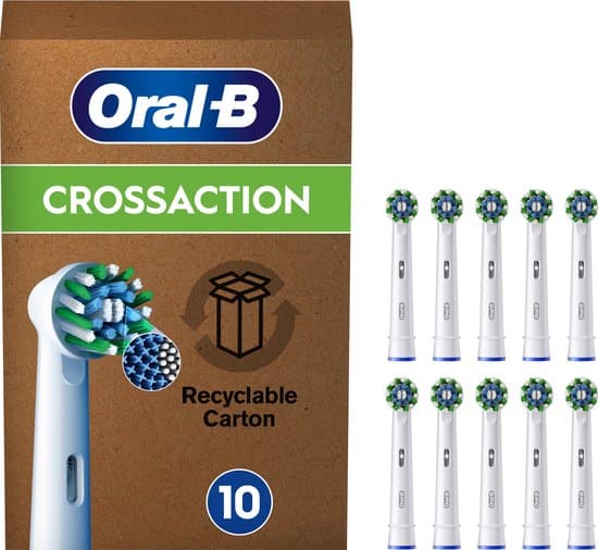 oral b pro cross action opzetborstels met cleanmaximiser technologie 10