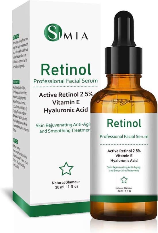 simia original active retinol serum met vitamine e hyaluronzuur