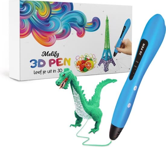 3d pen starterspakket melify 3d pen blauw knutselen jongens 3d pen