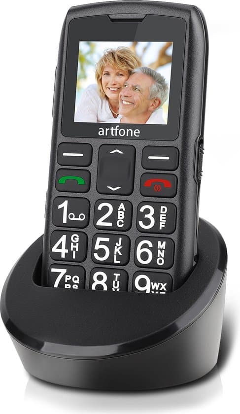 artfone c1 4g senioren mobiele telefoon sos functie grote knoppen